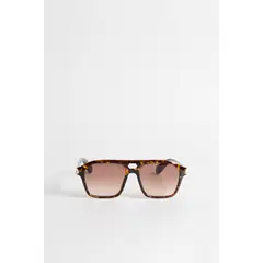 KOAJ - Gafas de sol en silueta piloto azul, negro y carey. Hombre