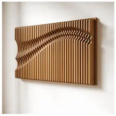 GENERICO - Cuadro Decorativo en Aglomerado Café Claro