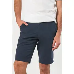 KOAJ - Bermuda en dril unicolor ajustada con tiro bajo y bolsi Hombre