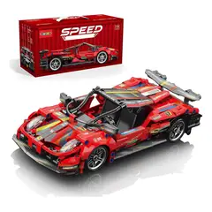 MARKET TOYS - Arma Todo Bloques Para Armar Carro De Pista 426 Pcs