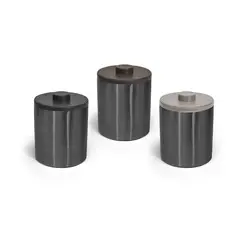 FOH - Cubeta de Hielo Redondo de Acero Inoxidable - 2 qt Pack x 4 pcs