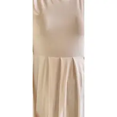 VIA7 - Vestido largo manga corta de bolsillos para mujer nuevo negro