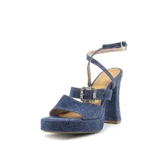 FACE2FACE - Tacón De Denim Con Hebillas De Piedras 2307496-61