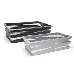 FOH - Juego de Cesta Zig Zag - Profundas - Pack de 2 piezas