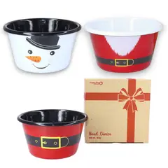 MACUIRA - Set x3 Bowls Navidad en Peltre 420 ml
