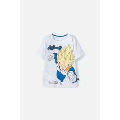 DRAGON BALL - Camiseta de manga corta blanco para niño