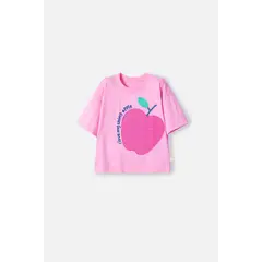 MIC - Camiseta de manga corta rosado para niña