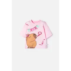 MIC - Camiseta Capybara manga corta niña