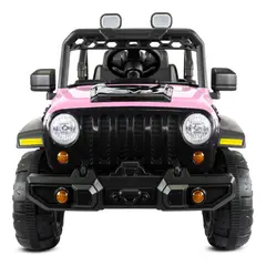 PRINSEL - Carro Eléctrico Rubicon 12v Llantas En Goma Rosa