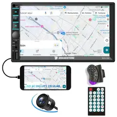 B BRAX&STERN - Radio Carro Pantalla 7" HD Mirrorlink 2 DIN Cámara Reversa Control Volante