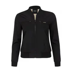 MODA EN CIRCUITO - Chaqueta Impermeable Beisbolera Corta Para Mujer Forrada en Ovejero