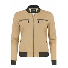 MODA EN CIRCUITO - Chaqueta Impermeable Beisbolera Corta Para Mujer Forrada en Ovejero