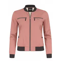 MODA EN CIRCUITO - Chaqueta Impermeable Beisbolera Corta Para Mujer Forrada en Ovejero