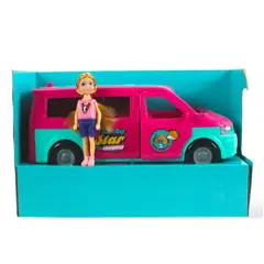 SWISSHOME - JUGUETE CAMPER NIÑA CON MUÑECA Y ACCESORIOS