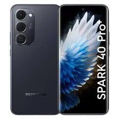 TECNO MOBILE - Celular Tecno Spark 40 PRO PLUS 256GB 8GB Negro