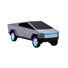 GENERAL - Radio Parlante Cybertruck FM USB Bluetooth Gris RGB AN-A7