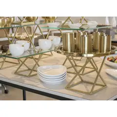 FOH - Soporte de Acero Inoxidable para Presentación de Alimentos 10 oz Pack 6