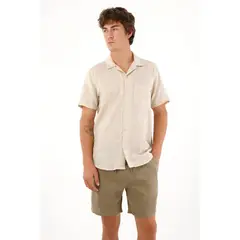 TENNIS - Camisa tipo bowling café para hombre