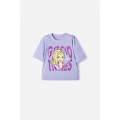 MATTEL - Camiseta de Barbie lavanda con mirella para niña