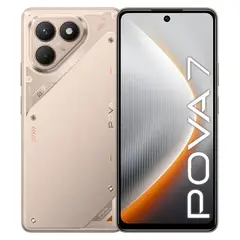 TECNO MOBILE - Celular Tecno POVA 7 256GB 8GB (Ampliable a 16GB) Titanio