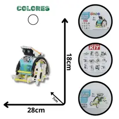 SWISSHOME - ROBOT SOLAR KIT DE CONSTRUCCION PARA NIÑOS +8 AÑOS