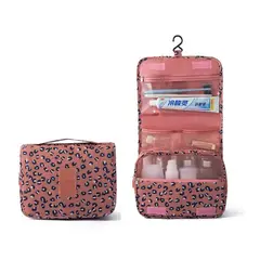 GENERICO - Organizador Cosmetiquera Bolso Maquillaje Neceser Viaje Color terracota