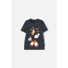 SONIC - Camiseta de manga corta gris para niño
