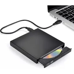 GENERICO - Unidad Externa Quemadora Slim CD/DVD USB 2.0