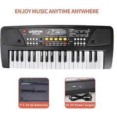 OEM - Teclado Piano Electrico Infantil 37 Teclas con Micrófono