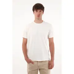 TENNIS - Camiseta con raqueta estampada crudo para hombre