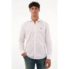 TENNIS - Camisa rosada a rayas para hombre