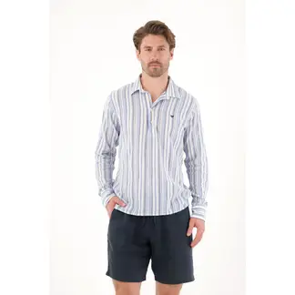 TENNIS - Camisa manga larga con diseño a rayas para hombre