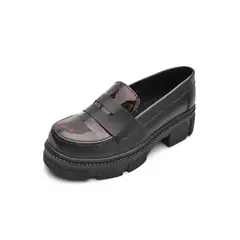 SEVENTEEN - MOCASIN NEGRO CON ANIMAL PRINT DALIS