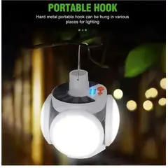 GENERICO - Bombillo Solar 4 Aspas De Emergencia