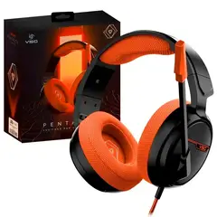 VSG - Diadema Gamer Pentagon Naranja Usb