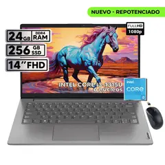 LENOVO - PORTATIL V14 G4 IRU INTEL CORE I3-1315U 24GB RAM 256 GB SSD 14" FHD + MOUSE INALAMBRICO