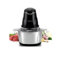 GENERICO - Picatodo Electrico Sokany 400w 2 Litros Doble Cuchilla Acero