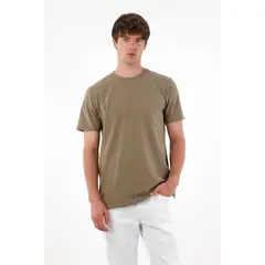 TENNIS - Camiseta con raqueta estampada café para hombre