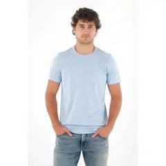 TENNIS - Camiseta con estampado en espalda azul para hombre