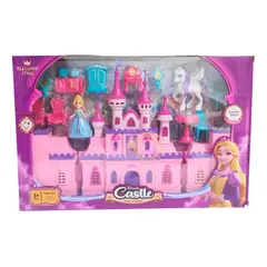 GENERICO - Castillo Reina Unicornio Accesorios Muebles Juguete Niñas