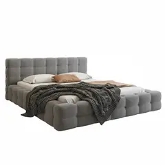 GENERICO - Cama moderna 160x190 camas modernas tapizada doble de betcompras