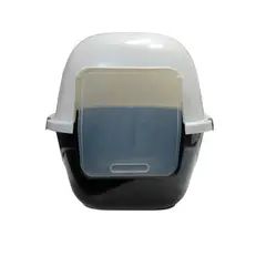 HALLY PET - Baño para gatos Gigante Negro