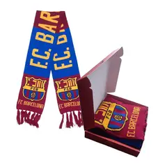 GENERICO - Bufanda Equipo De Fútbol Barcelona Barsa En Caja