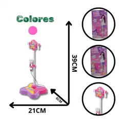 SWISSHOME - MICROFONO KARAOKE NIÑA JUEGO PARA NIÑAS +3 AÑOS