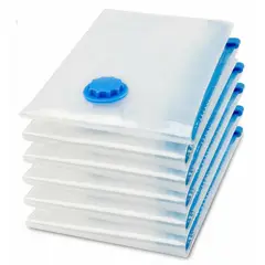 GENERICO - 12 Bolsas Con Cierre Hermetico Al Vacío Para Comida 21x22cm