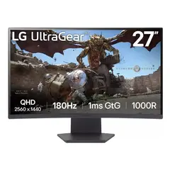 LG - MONITOR Gaming UltraGear 27 QHD Curvo 27GS60QC-B 180Hz
