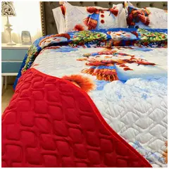 KARYTEX - Edredón Navidad Doble Faz Diseño Elegante y Acogedor