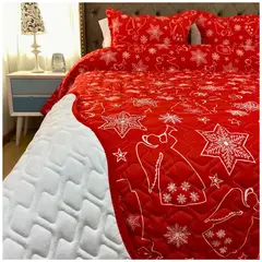 KARYTEX - Edredón Navidad Doble Faz Diseño Elegante y Acogedor