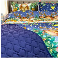 KARYTEX - Edredón Navidad Doble Faz Diseño Elegante y Acogedor