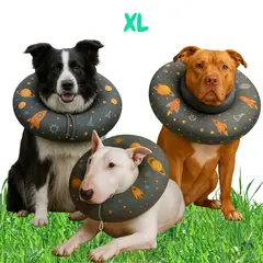 GENERICO - Collar Protector Postoperatorio Tipo Donut Perro y Gato XL